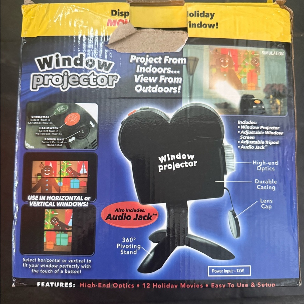Window Projector with Holiday Movies - Picture 3 of 4